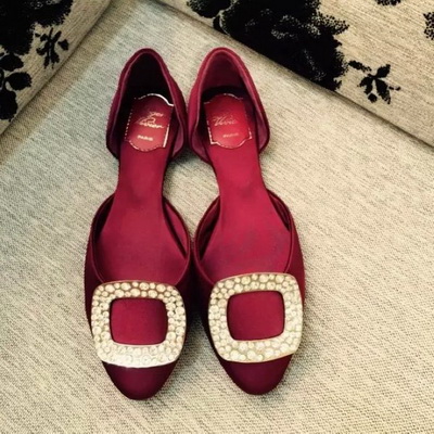 RV Shallow mouth flat shoes Women--050